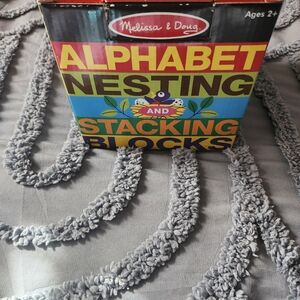 Melissa & Doug Alphabet Nesting and Stacking Blocks